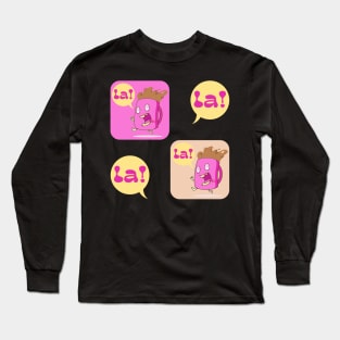 The Pink Palace - Coffee Lovers - La! Off to Work Long Sleeve T-Shirt